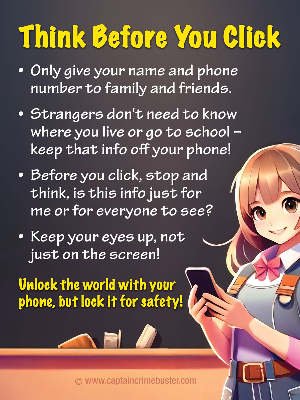 Magnets - Cell Phone Safety (3 x 4)