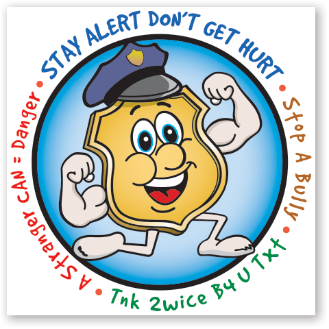 Stickers - Police Pals 2" Square