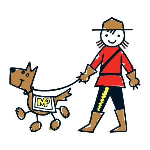 RCMP 1.5"x1.5" Licensed Tattoos