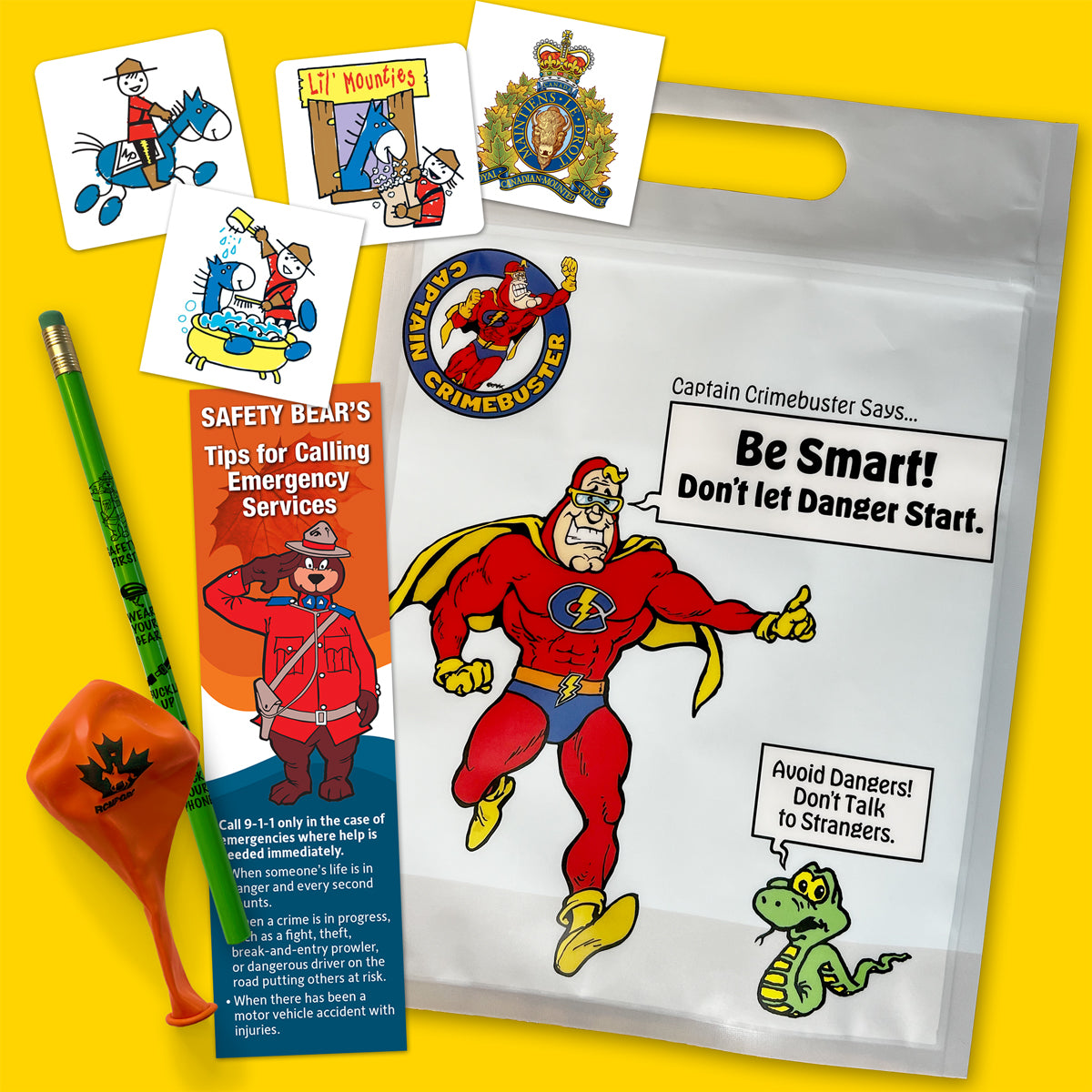 Pre-Loaded Goodie Bags - RCMP Licensed Designs