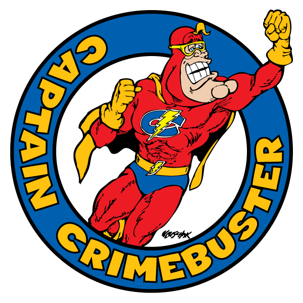 Captain Crimebuster Tattoos (2x2 inch)