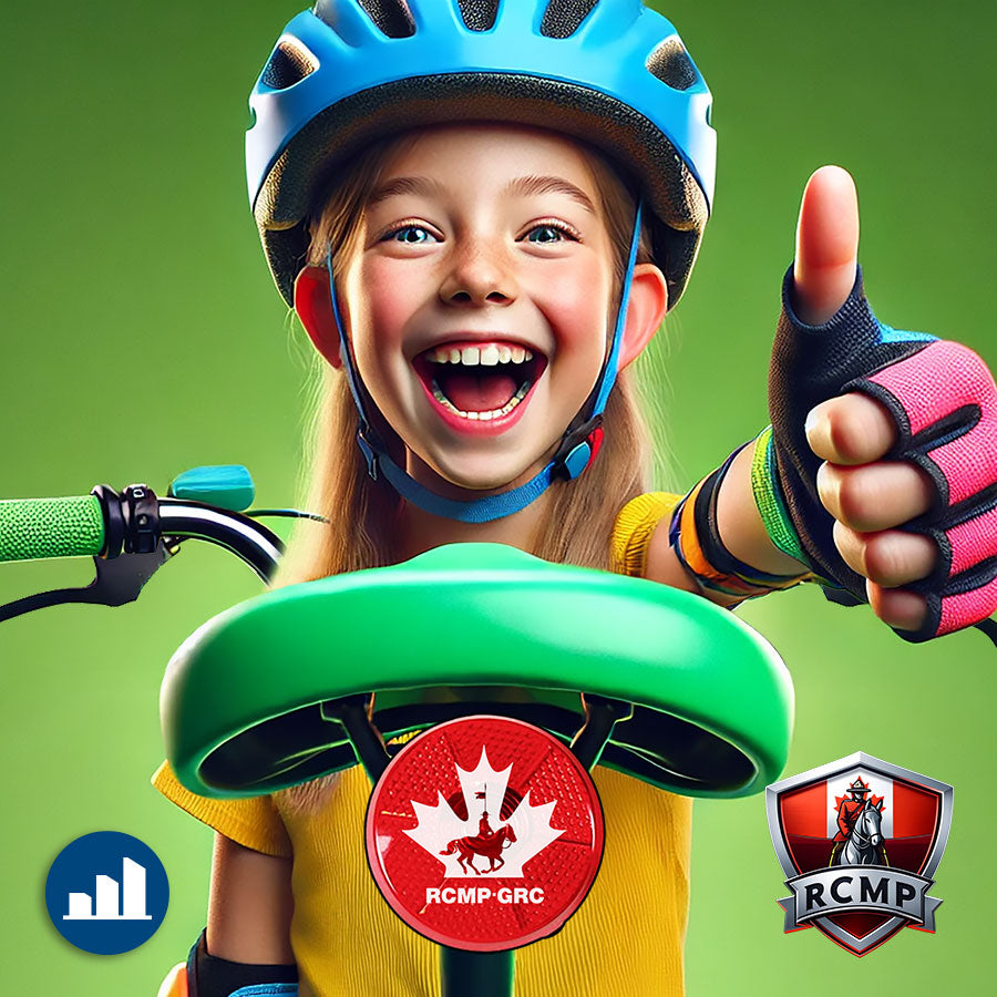 Flashing Button for Bicycles