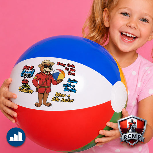 Safety Bear Beach Ball