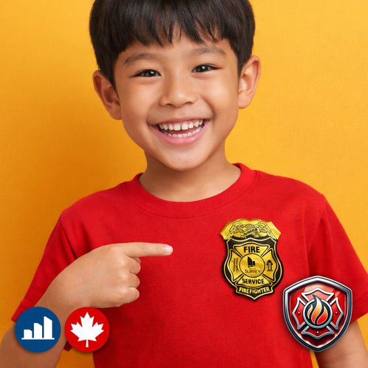 Stickers - Jr. Firefighter Badge (Rolls)