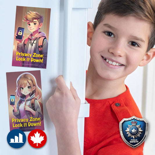 Cellphone Safety Magnets - Business Card Size