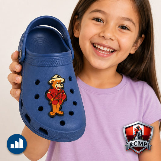 Safety Bear Shoe Charms