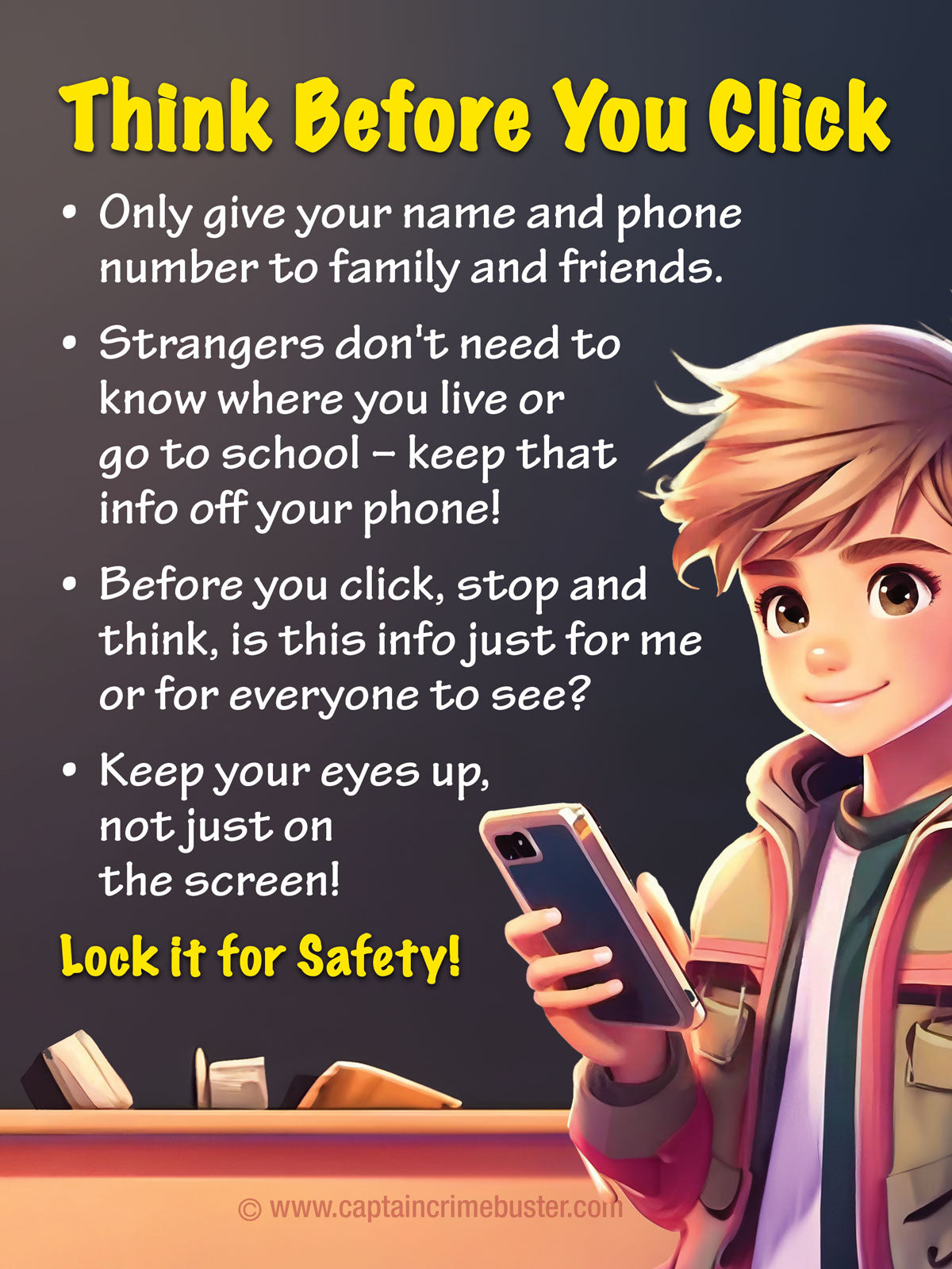 Cell Phone Safety - Notebook Decals