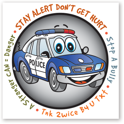 Stickers - Police Pals 2" Square