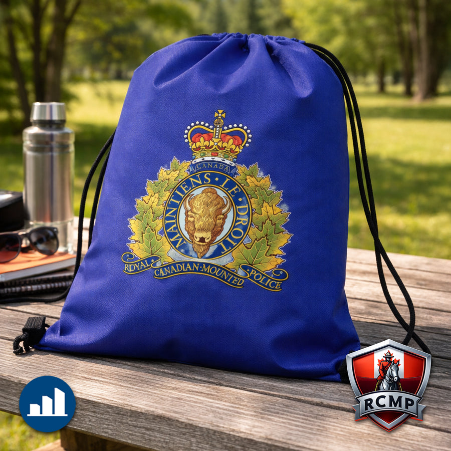 R Drawstring Handbag Drawstring Bag - RCMP Crest – Safety SuperStore
