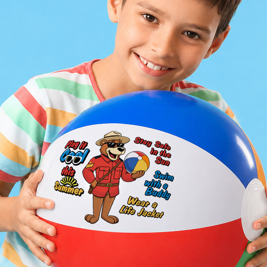 Beachball - Safety Bear (10 Pack)