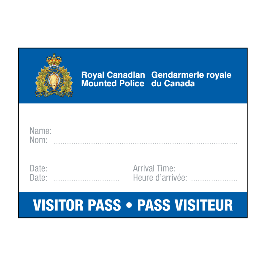 Lanyard Accessories - RCMP Visitor Passes