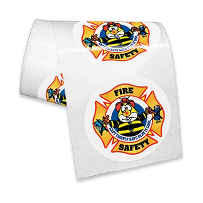 Stickers - Bulk Fire Safety Stickers on Rolls