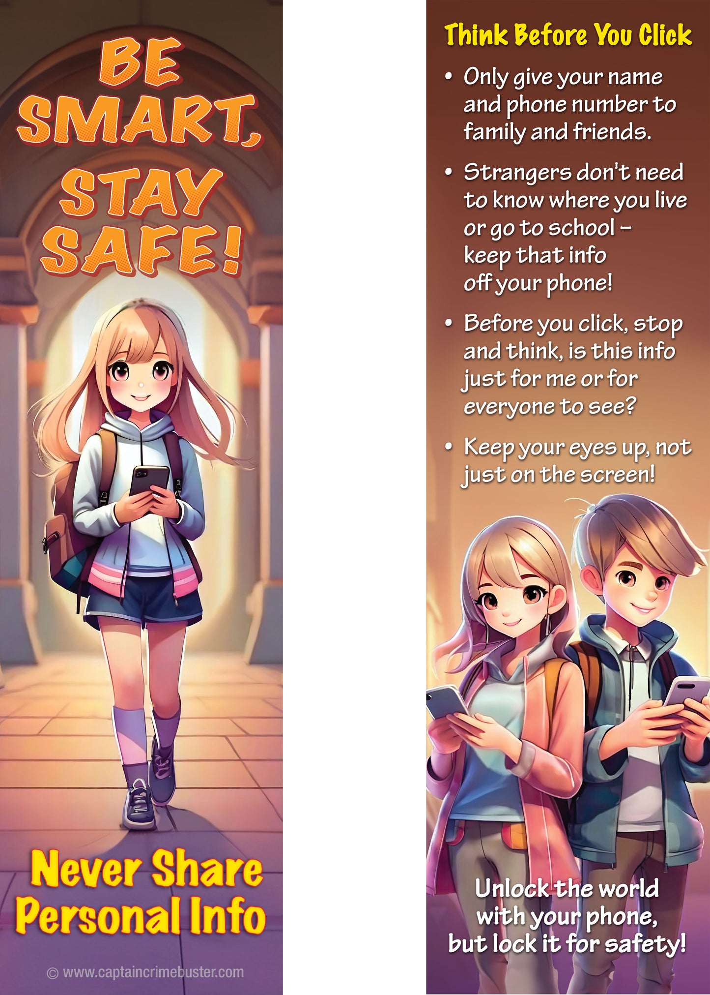 Cell Phone Safety Bookmarks